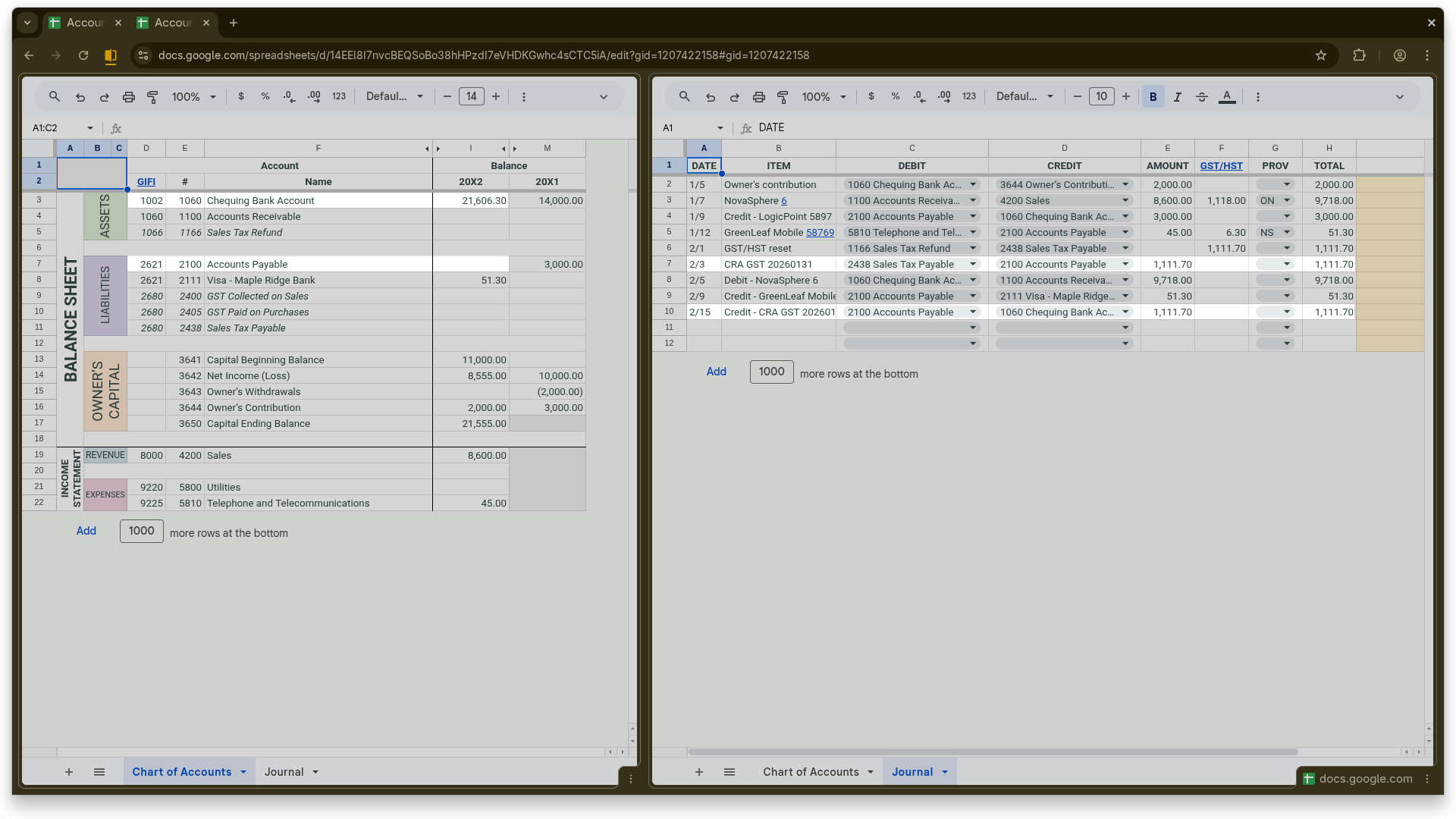 Payment of Sales Tax to CRA