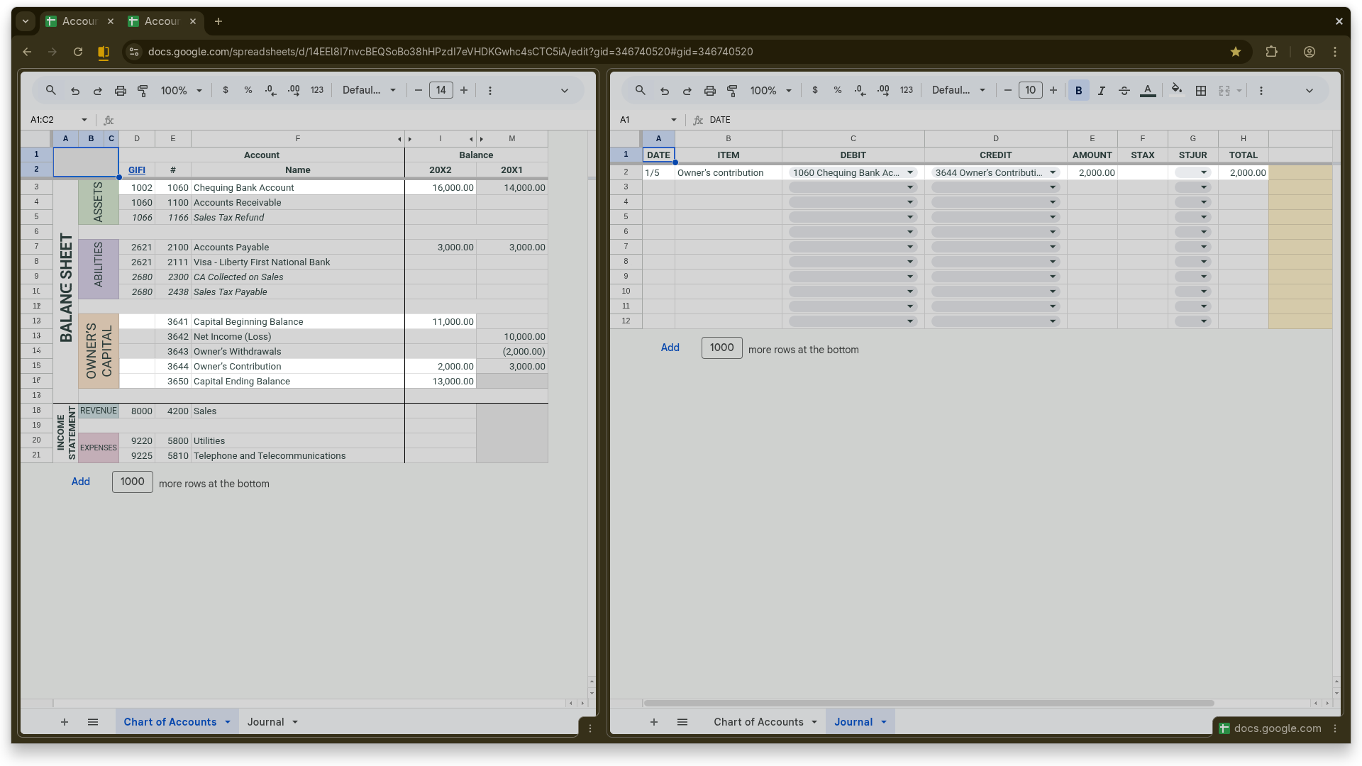 Owner’s Additional Contribution