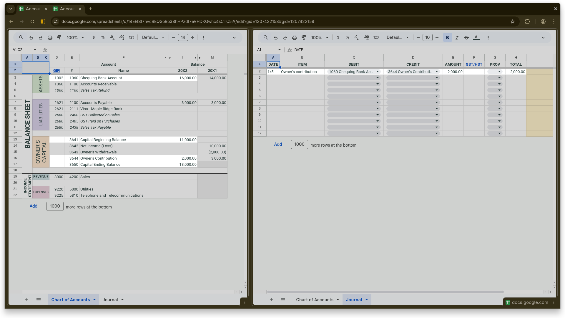 Owner’s Additional Contribution